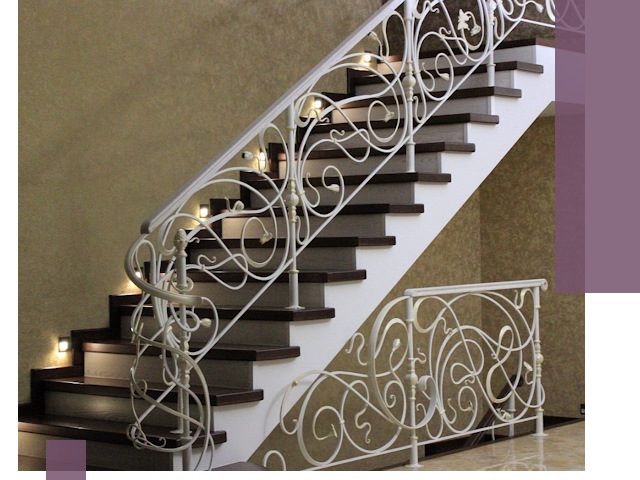 Кованые лестницы под ключ в Дагестанских Огнях — изготовление и монтаж