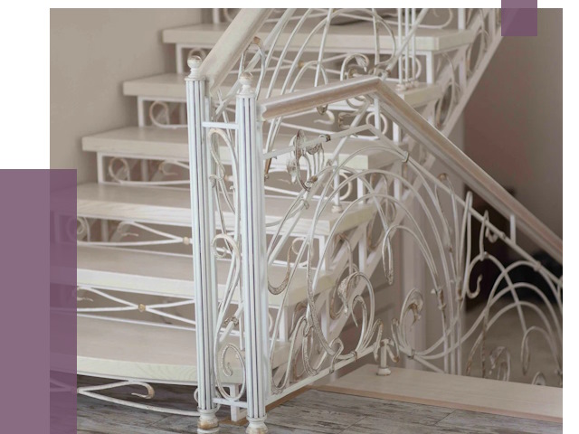 Изготовление кованых лестниц на заказ в Дагестанских Огнях от 87746 руб. | ПРОЛЁТ-Дгс