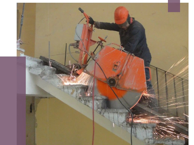 Демонтаж бетонных лестниц в Дагестанских Огнях от 4645 руб. за м2 | ПРОЛЁТ-Дгс