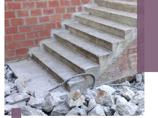 Демонтаж бетонных лестниц в Дагестанских Огнях: быстро и безопасно