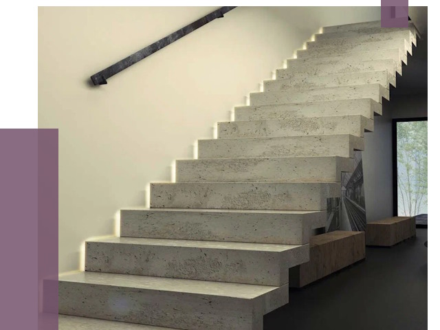 Облицовка бетонных лестниц в Дагестанских Огнях от 4645 руб/м2 