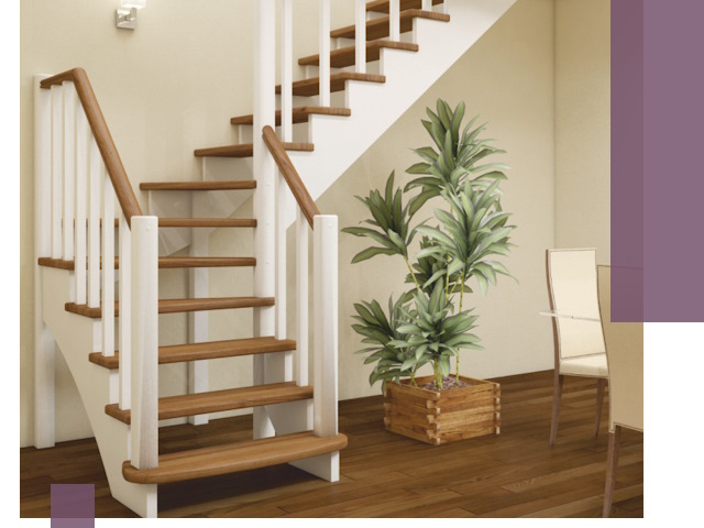 Г-образные лестницы под ключ в Дагестанских Огнях — изготовление и монтаж