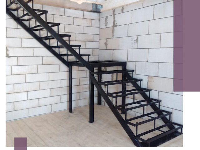 Лестницы на металлокаркасе под ключ в Дагестанских Огнях — изготовление и монтаж