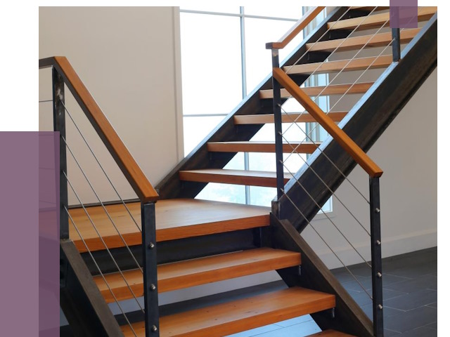 Изготовление лестниц на металлокаркасе в Дагестанских Огнях от 19098 руб. | ПРОЛЁТ-Дгс