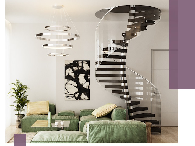 Лестницы для двухуровневой квартиры в Дагестанских Огнях — изготовление и монтаж