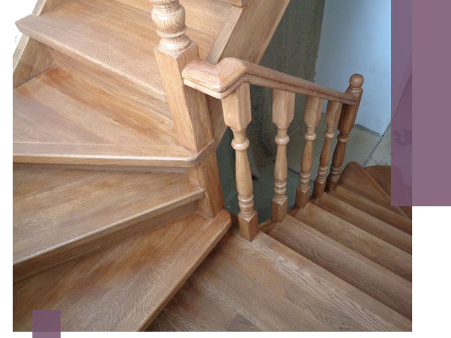 Дубовые лестницы под ключ в Дагестанских Огнях: изготовление и монтаж