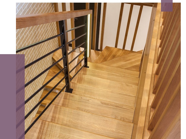 Лестницы из ясеня в Дагестанских Огнях под ключ от 10117 руб. 