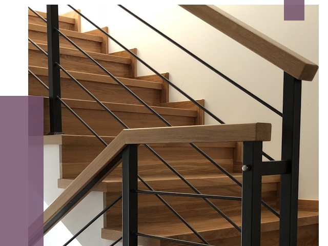 Обшивка металлической лестницы деревом в Дагестанских Огнях от 4387 руб. 