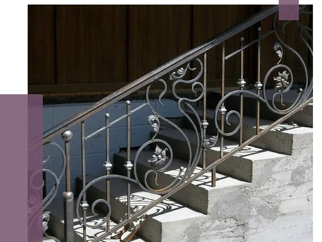 Кованые перила в Дагестанских Огнях от 8775 руб. под ключ — качество от ПРОЛЁТ-Дгс