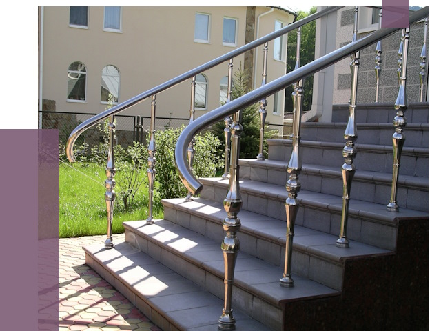 Перила для крыльца в Дагестанских Огнях от 10839 руб. — монтаж ПРОЛЁТ-Дгс