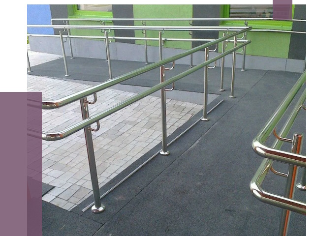 Ограждения пандусов в Дагестанских Огнях от 4387 руб. монтаж | ПРОЛЁТ-Дгс