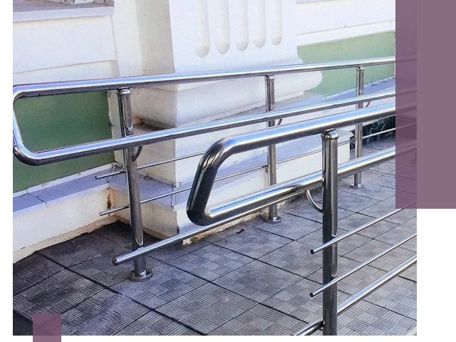 Ограждения пандусов из металла и нержавейки в Дагестанских Огнях