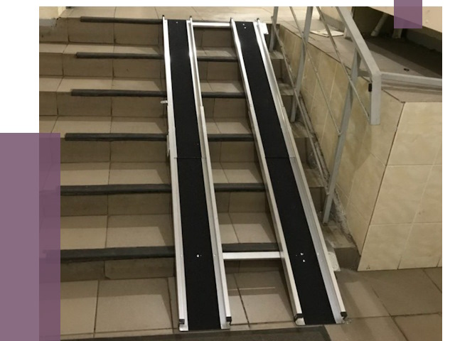 Установка пандуса в подъезд в Дагестанских Огнях от 8052 руб. под ключ | ПРОЛЁТ-Дгс