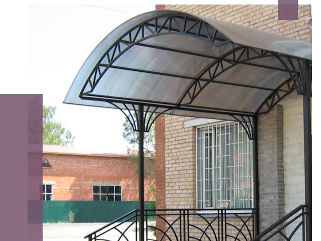 Металлические навесы и козырьки в Дагестанских Огнях от 12904 руб.