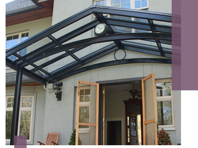 Изготовление и монтаж навесов и козырьков в Дагестанских Огнях