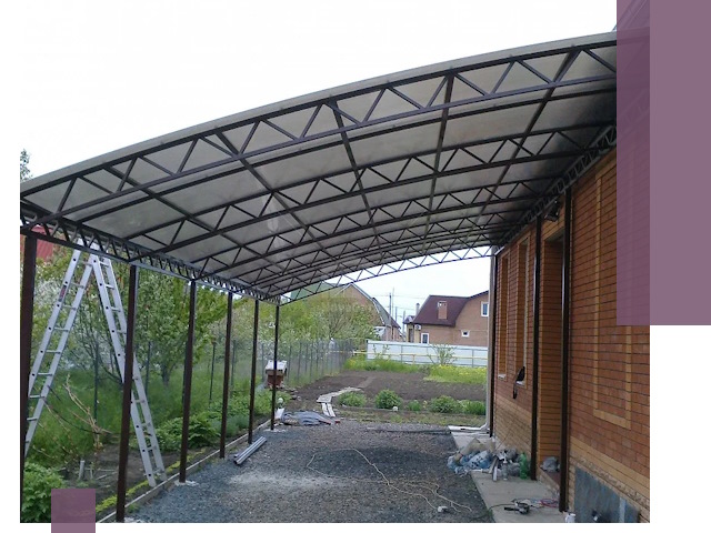 Профессиональный монтаж навесов под ключ в Дагестанских Огнях