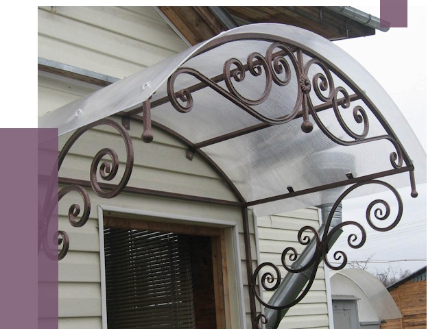 Изготовление козырьков в Дагестанских Огнях от 7433 руб. — заказать | ПРОЛЁТ-Дгс