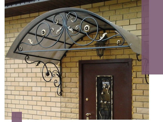 Изготовление козырьков из металла под ключ в Дагестанских Огнях