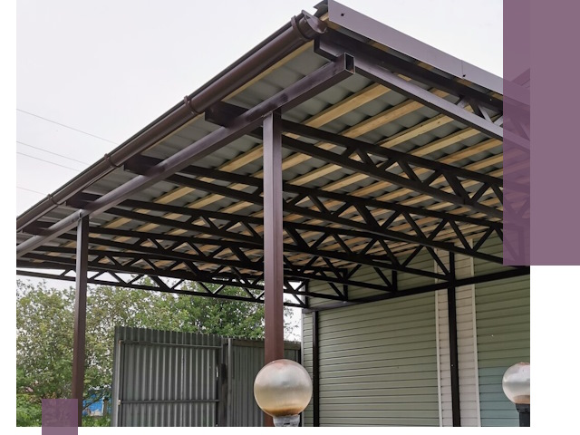 Навесы под ключ в Дагестанских Огнях: изготовление, монтаж и гарантия