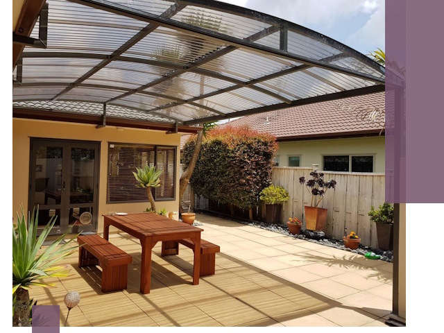 Навесы во двор под ключ в Дагестанских Огнях — изготовление и монтаж