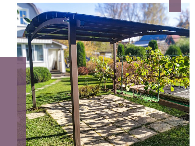 Навесы для дачи в Дагестанских Огнях от 12852 руб. под ключ — ПРОЛЁТ-Дгс