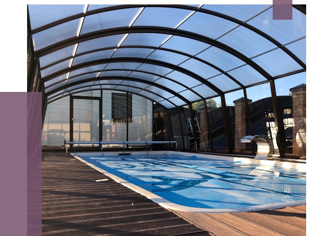 Навесы для бассейна в Дагестанских Огнях от 16930 руб. под ключ | ПРОЛЁТ-Дгс