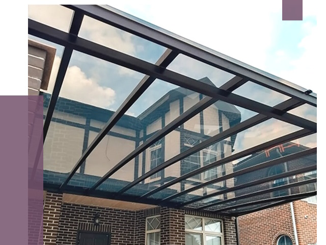 Навесы из поликарбоната в Дагестанских Огнях от 8692 руб. под ключ — ПРОЛЁТ-Дгс