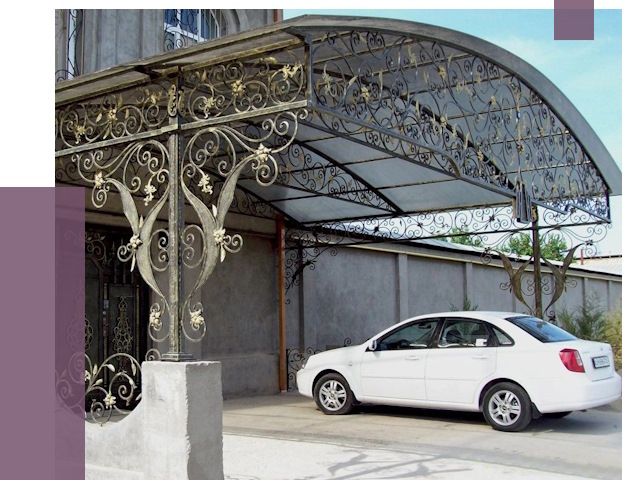 Кованые навесы в Дагестанских Огнях от 14710 руб. | ПРОЛЁТ-Дгс