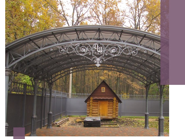 Кованые навесы премиум-класса под заказ в Дагестанских Огнях