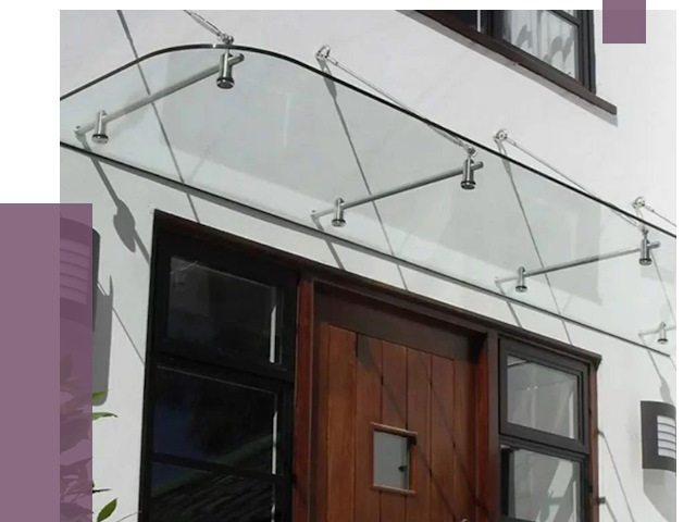 Стеклянные козырьки в Дагестанских Огнях от 19098 руб. | ПРОЛЁТ-Дгс