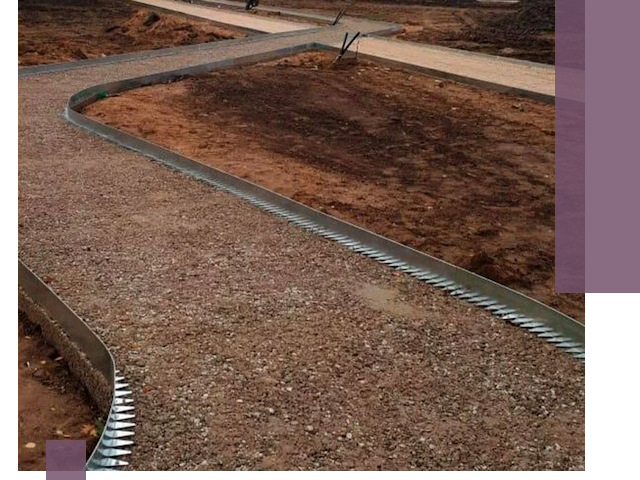 Металлические бордюры под ключ в Дагестанских Огнях — изготовление и монтаж