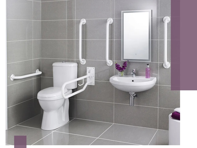 Поручни для санузлов в Дагестанских Огнях: установка, ремонт и монтаж